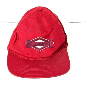 Vintage Breckenridge SnapBack Hat Exclusively By Century 21 Promotions Dark Red
